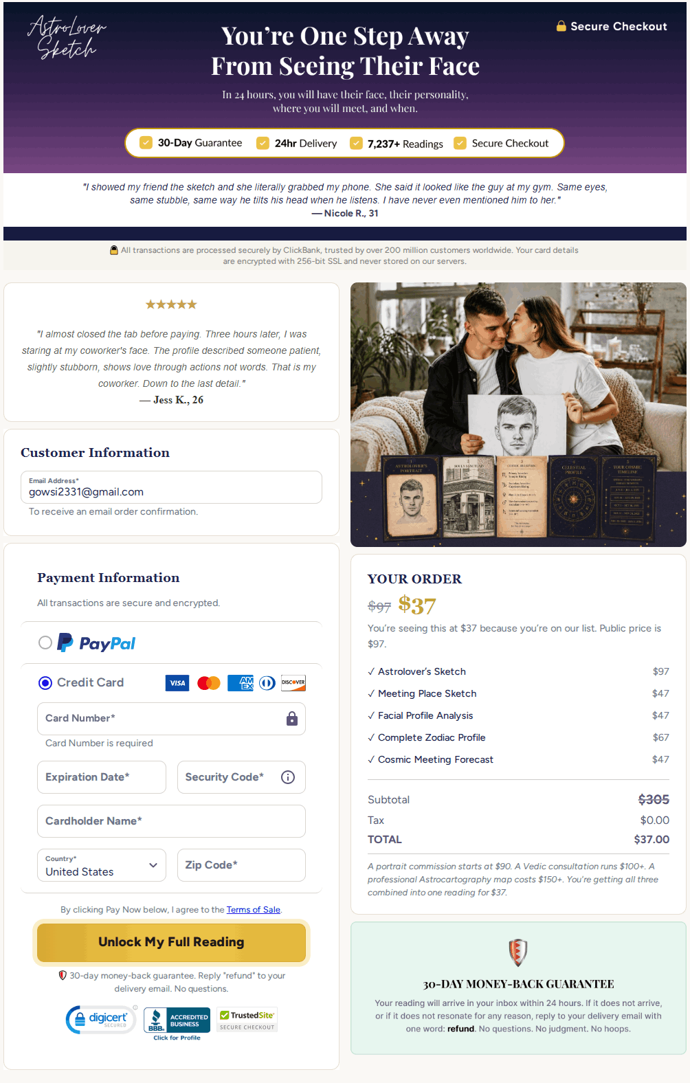 Astrolover's Sketch Checkout